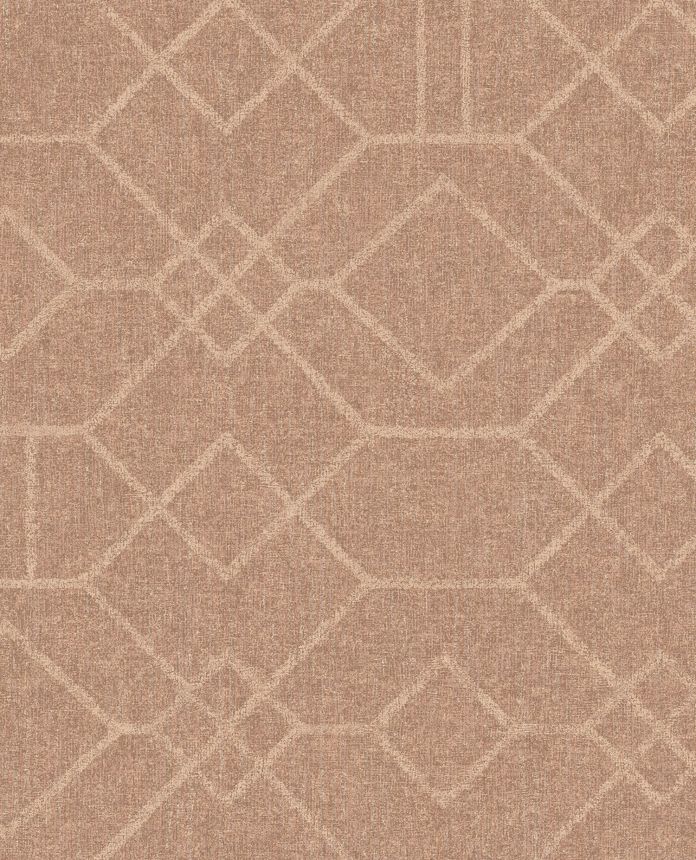 Staroružová geometrická vliesová tapeta, 324012, Embrace, Eijffinger