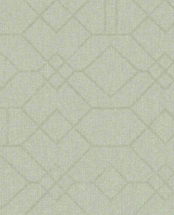 Zelená vliesová tapeta s geometrickým vzorom, 324013, Embrace, Eijffinger