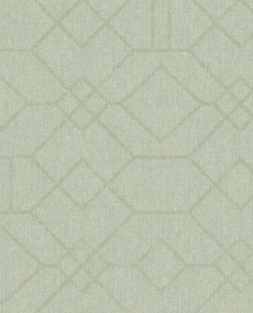Zelená vliesová tapeta s geometrickým vzorom, 324013, Embrace, Eijffinger