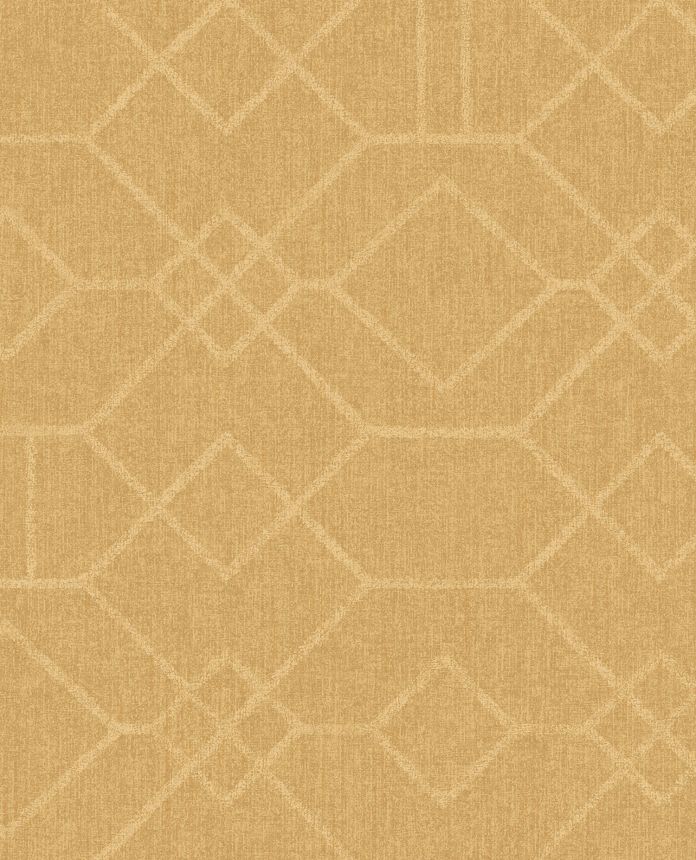 Okrová vliesová tapeta s geometrickým vzorom, 324015, Embrace, Eijffinger