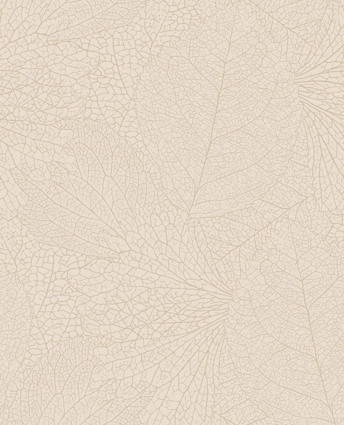 Biela vliesová tapeta s metalickými listami, 324040, Embrace, Eijffinger
