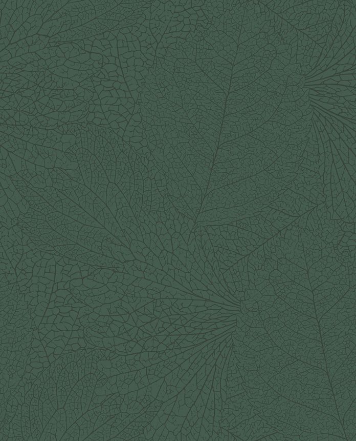 Zelená vliesová tapeta na stenu, metalické listy, 324044, Embrace, Eijffinger