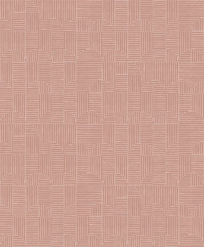 Staroružová geometrická vliesová tapeta, ILA403, Aquila, Khroma by Masureel