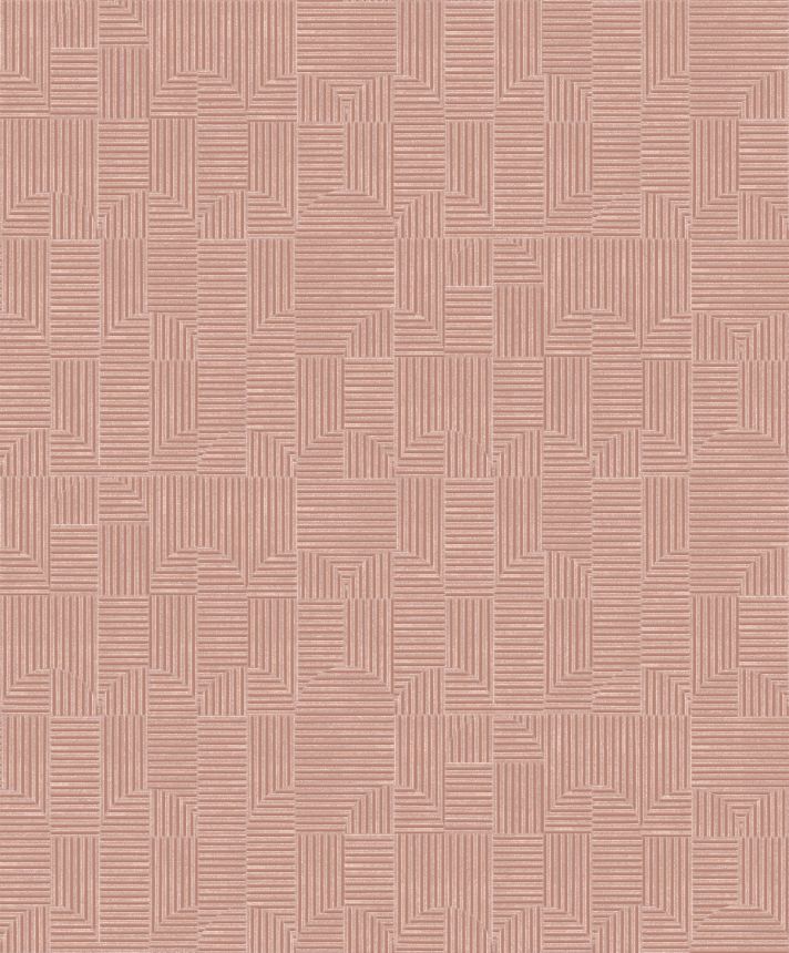 Staroružová geometrická vliesová tapeta, ILA403, Aquila, Khroma by Masureel