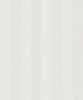 Biela vliesová tapeta, imitácia tvídovej pruhovanej látky, ILA602, Aquila, Khroma by Masureel