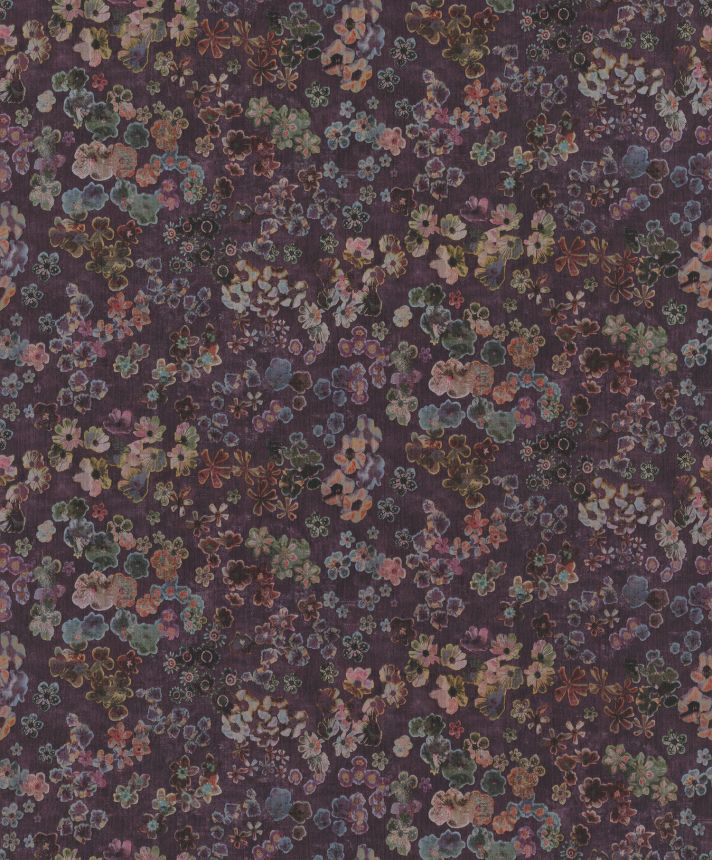 Fialová vliesová kvetinová tapeta, 221300, Botanical, BN Walls