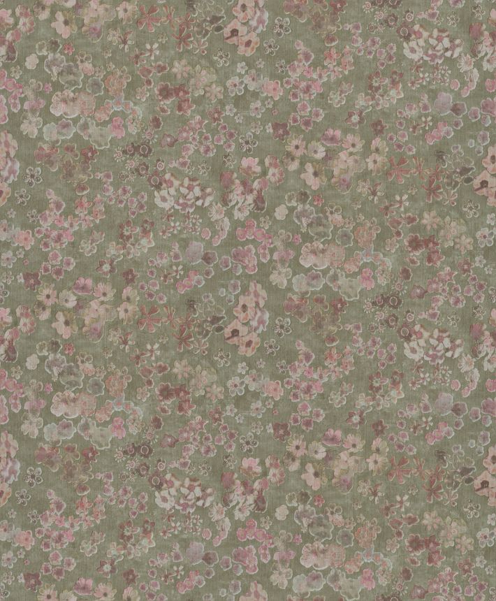 Zelená vliesová kvetinová tapeta, 221303, Botanical, BN Walls