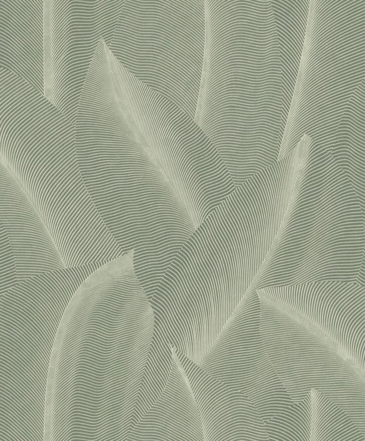 Zelená vliesová tapeta s listami, AL26221, Allure, Decoprint