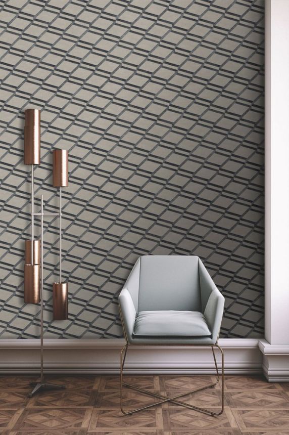 Luxusná geometrická vliesová tapeta BL22734, Squares, Blooming, Decoprint