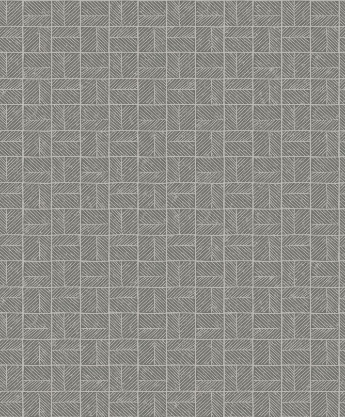 Sivá tapeta s geometrickým vzorom, BA26082, Brazil, Decoprint