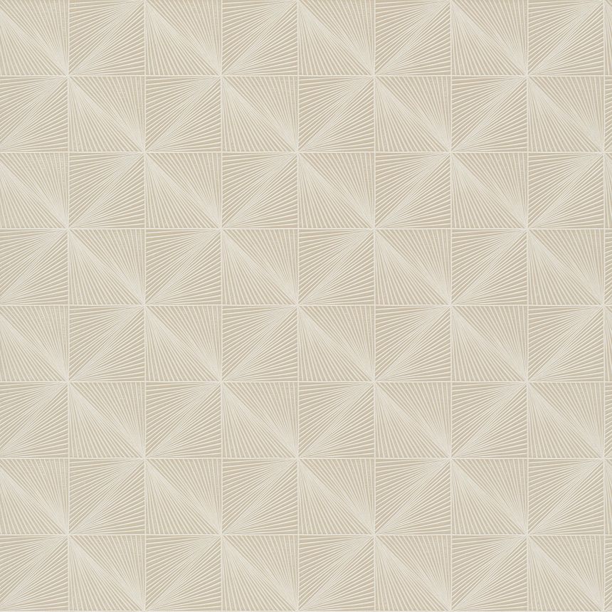 Béžová vliesová tapeta geometrický vzor, CU3303, Cumaru, Grandeco