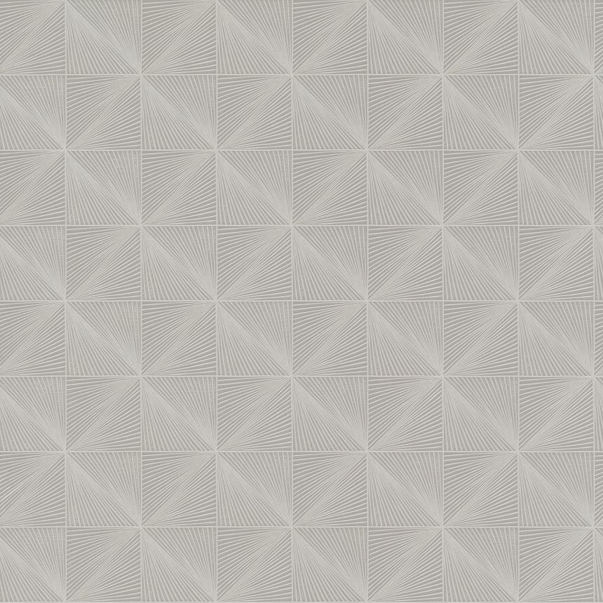 Sivá vliesová tapeta geometrický vzor, CU3304, Cumaru, Grandeco
