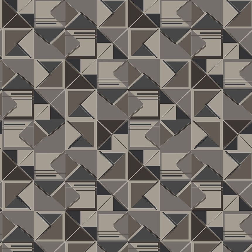 Geometrická vliesová tapeta na stenu BO23073, Square, Bohème, Decoprint