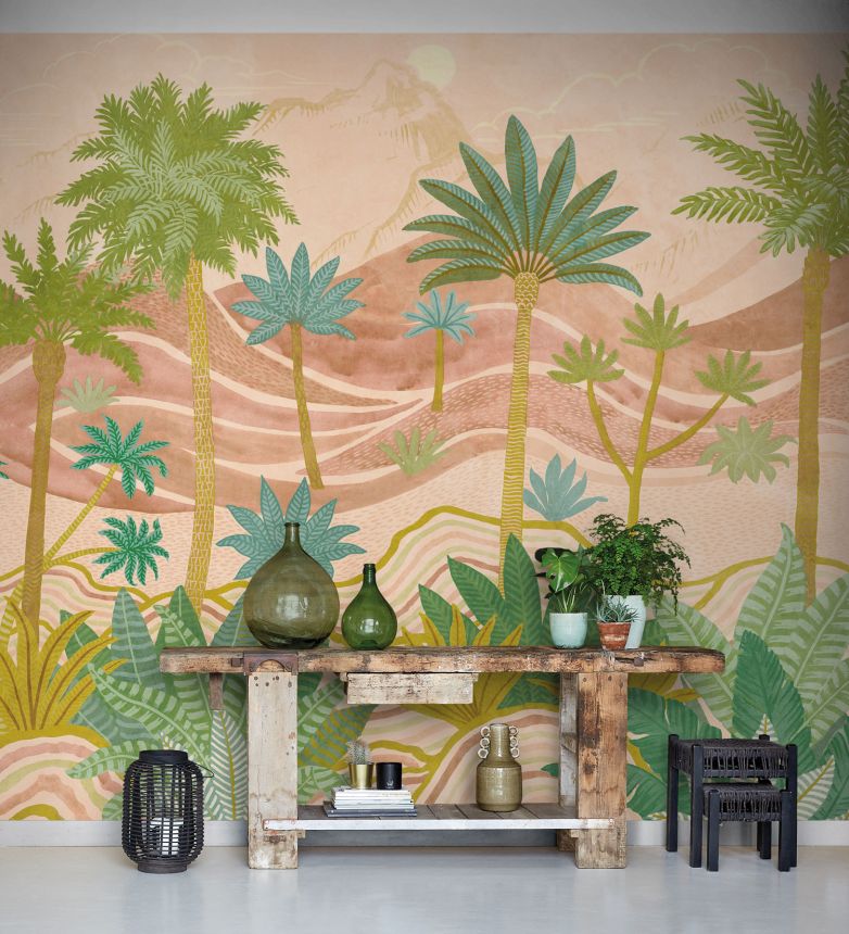 Vliesová fototapeta na stenu, Krajina s palmami, ML6901, Mural Young Edition, Grandeco
