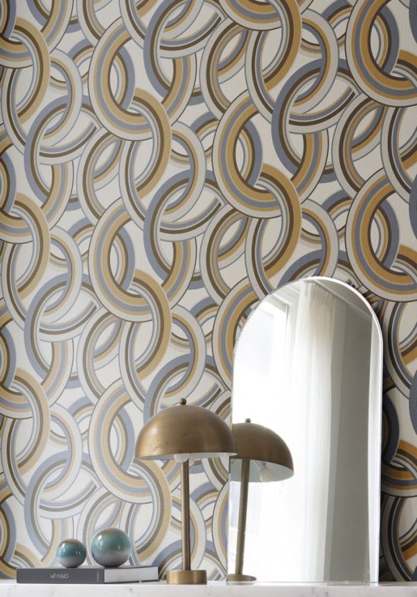 Vliesová geometrická 3D tapeta na stenu BO23024, Diva, Bohème, Decoprint