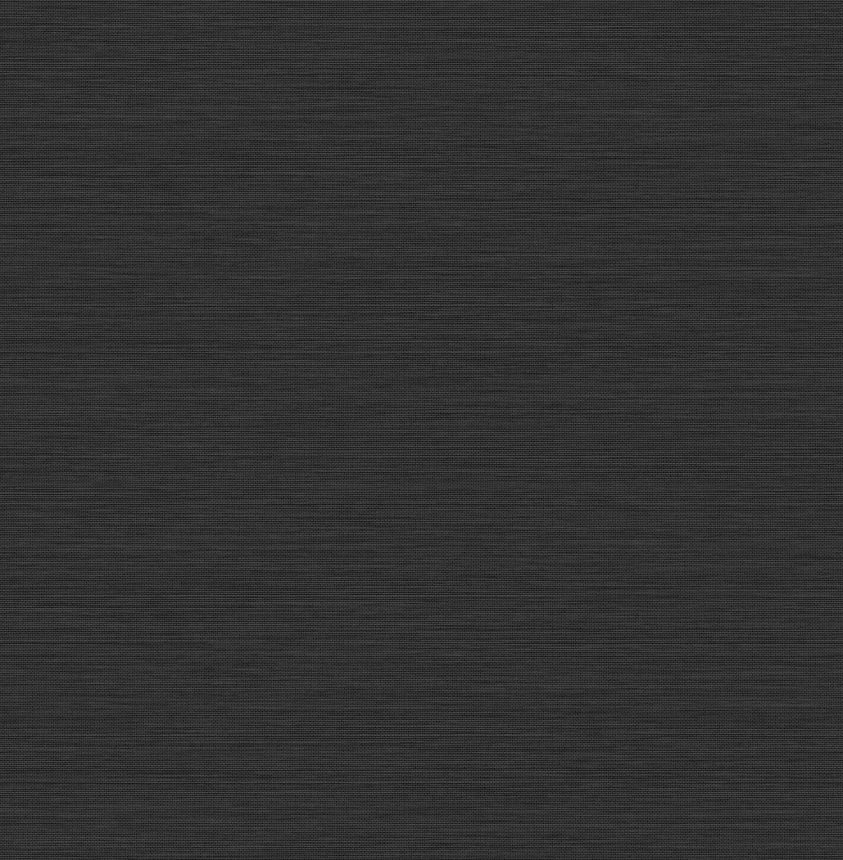 Jednofarebná čierna vliesová tapeta, imitácia látky, 120896, Envy