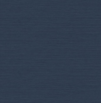 Jednofarebná modrá vliesová tapeta, imitácia látky, 120894, Envy