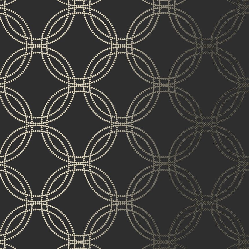 Čierno-zlatá geometrická vliesová tapeta, 120141, Vavex 2025