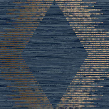 Modrá geometrická vliesová tapeta, 120721, Vavex 2025