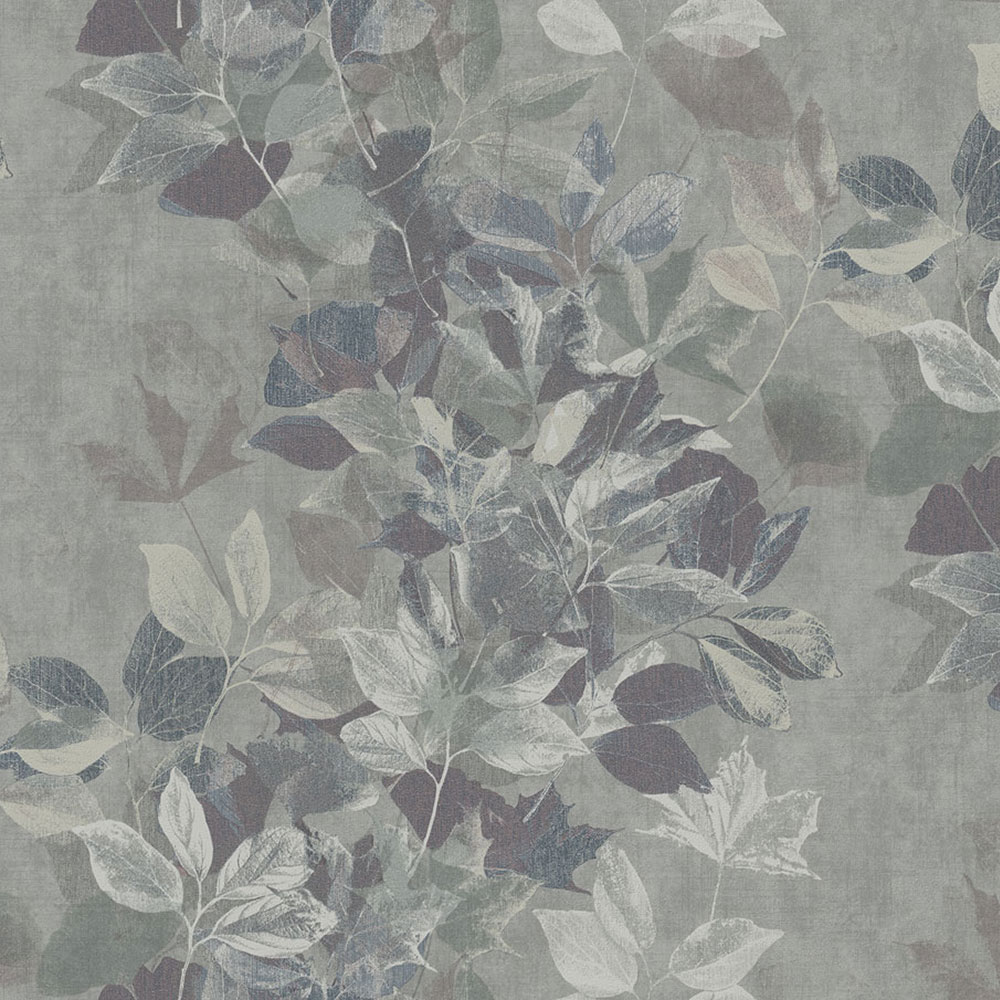 Zelená vliesová tapeta s listami, TI2005, Time 2025, Grandeco