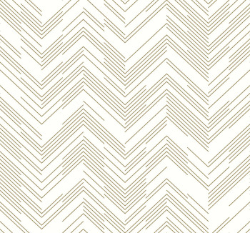 Bielo-zlatá geometrická vliesová tapeta na stenu, MD7222, Modern Metals, York