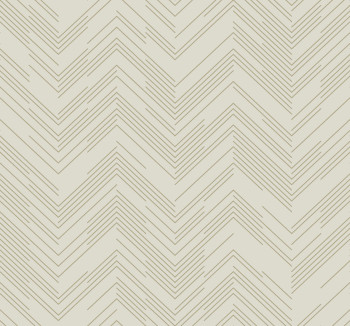 Krémovo-zlatá geometrická vliesová tapeta na stenu, MD7225, Modern Metals, York