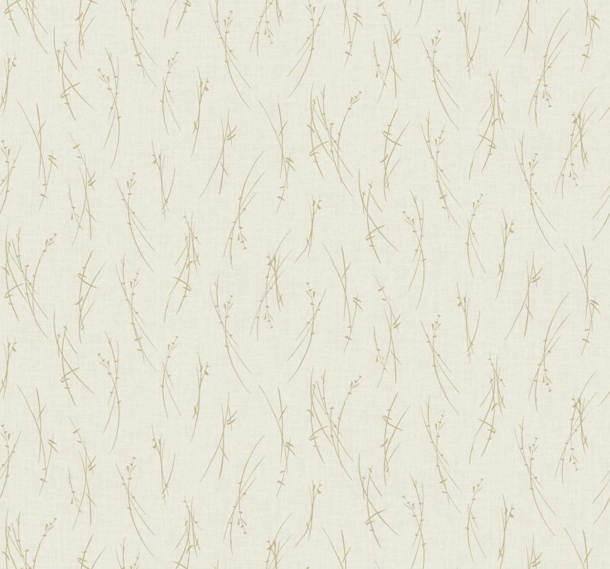 Krémovo-zlatá vliesová tapeta na stenu, MD7192, Modern Metals, York