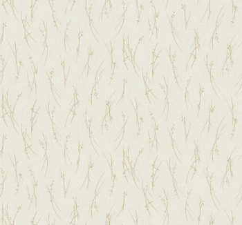 Krémovo-zlatá vliesová tapeta na stenu, MD7192, Modern Metals, York