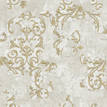 Luxusná sivo-zlatá zámocká vliesová tapeta, 47702, Eterna, Parato