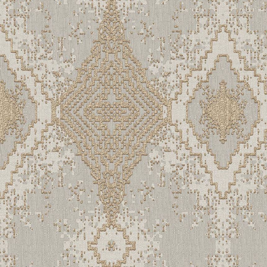 Luxusná béžová geometrická vliesová tapeta, 47724, Eterna, Parato