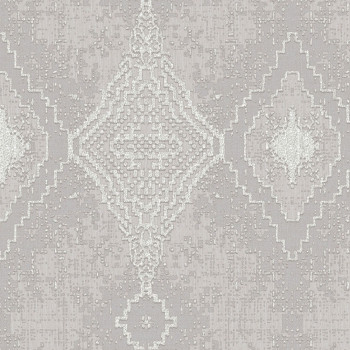 Luxusná sivá geometrická vliesová tapeta na stenu, 47763, Eterna, Parato
