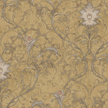 Luxusná hnedo-zlatá ornamentálna zámocká vliesová tapeta, 47743, Eterna, Parato