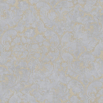 Luxusná sivo-zlatá ornamentálna zámocká vliesová tapeta, 47756, Eterna, Parato