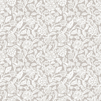 Sivá vliesová kvetinová tapeta na stenu, 12349, Fiori Country, Parato