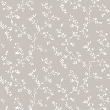Sivá vliesová kvetinová tapeta na stenu, 12351, Fiori Country, Parato