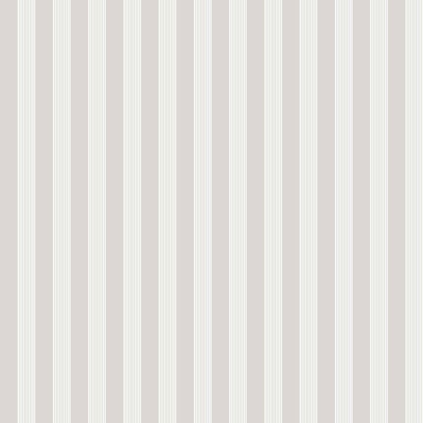 Sivá vliesová tapeta na stenu s bielymi pruhmi, 12381, Fiori Country, Parato