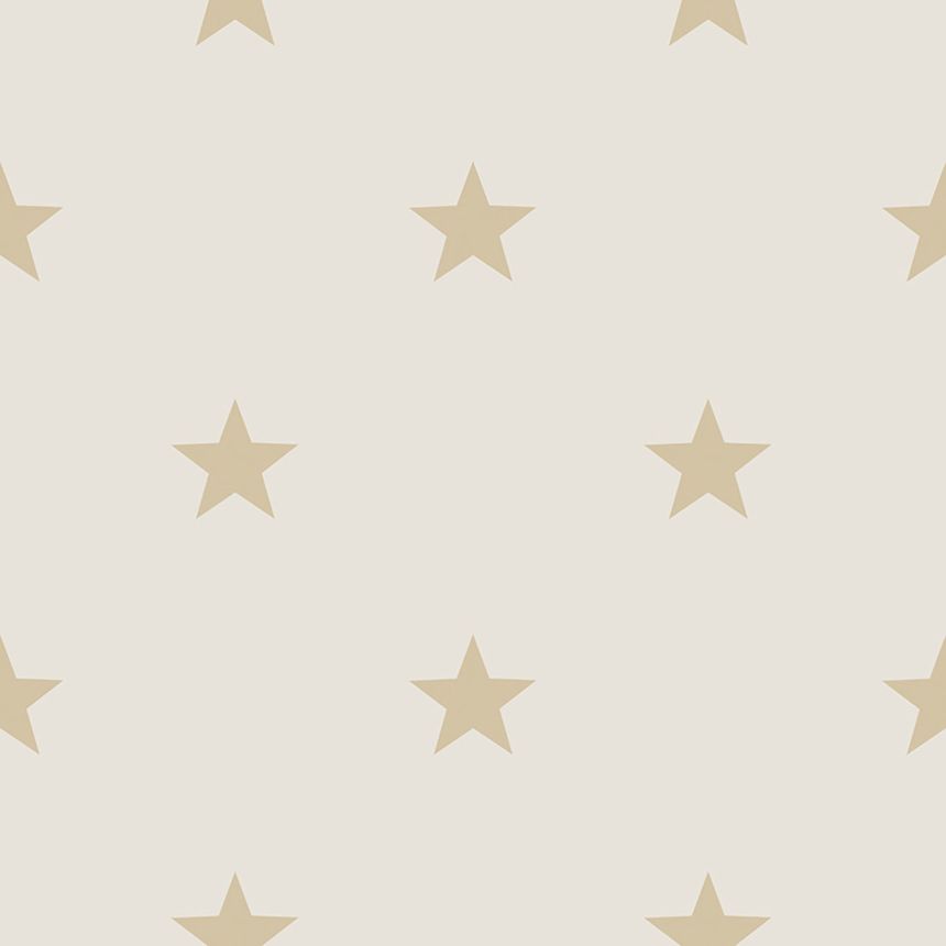 Krémová vliesová tapeta so zlatými hviezdami, 16648, Friends & Coffee, Cristiana Masi by Parato