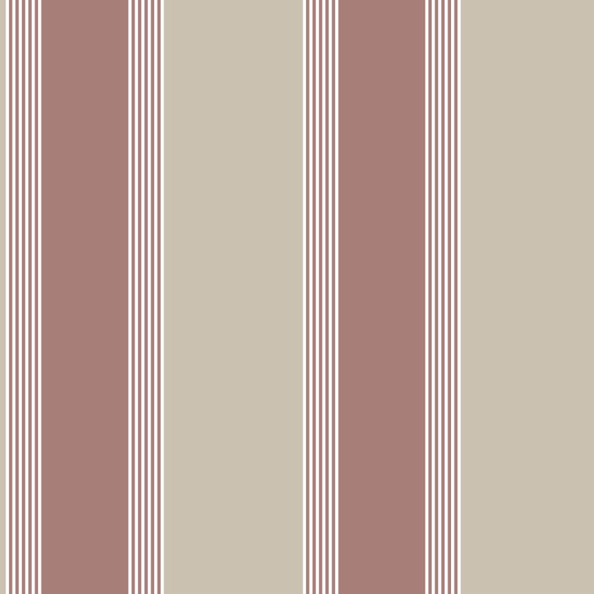 Ružovo-béžová vliesová tapeta pruhy, 28878, Thema, Cristiana Masi by Parato