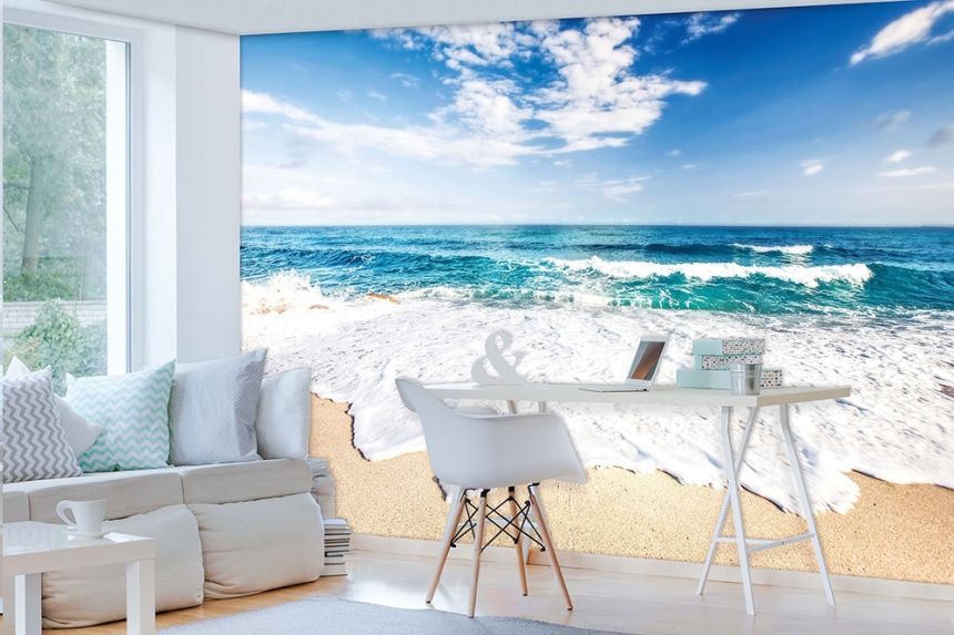 Vliesová obrazová tapeta Piesočná pláž 22116, 416 x 254 cm, Photomurals, Vavex