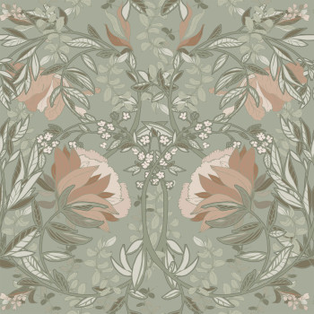 Secesná vliesová kvetinová tapeta na stenu, 139419, Vintage Flowers, Esta Home