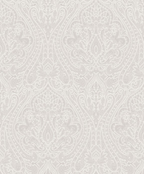 Sivá zámocká vliesová tapeta na stenu, OTH103, Othello, Zoom by Masureel
