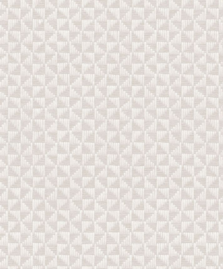 Sivo-béžová geometrická vliesová tapeta, ZEN303, Zen, Zoom by Masureel