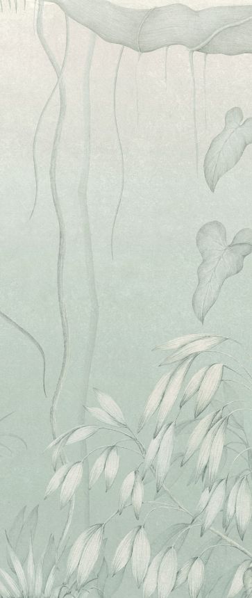 Sivo-modrá vliesová fototapeta, Listy, stromy, DG3MOE1021, Wall Designs III, Khroma by Masureel