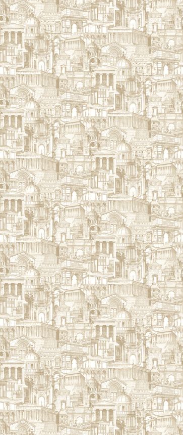 Béžová vliesová fototapeta, Historické domy, DG3ROM102, Wall Designs III, Khroma by Masureel