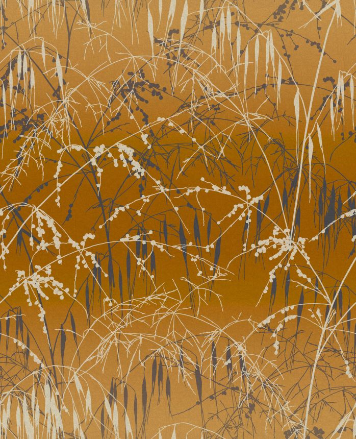 Okrová vliesová tapeta na stenu, trávy, 120405, Wiltshire Meadow, Clarissa Hulse