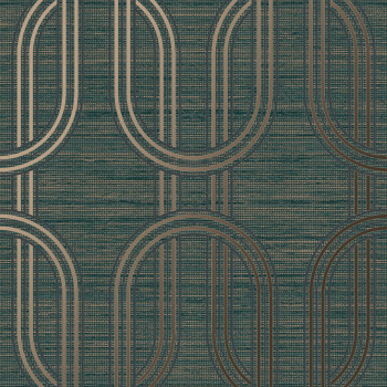 Luxusná zelená vliesová tapeta geometrický vzor, 120859 Indulgence Graham Brown