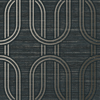 Luxusná čierna vliesová tapeta geometrický vzor, 120860, Indulgence, Graham Brown Boutique