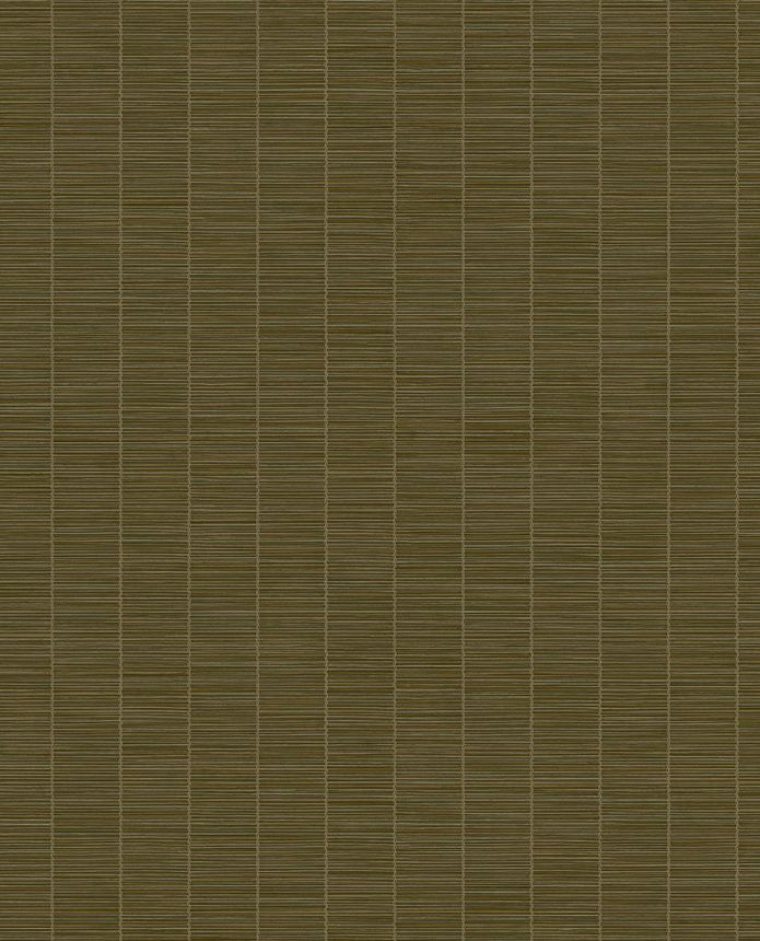 Hnedo-zelená vliesová tapeta, imitácia bambusu, 333432, Emerald, Eijffinger