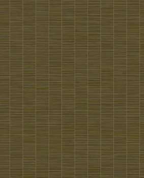 Hnedo-zelená vliesová tapeta, imitácia bambusu, 333432, Emerald, Eijffinger