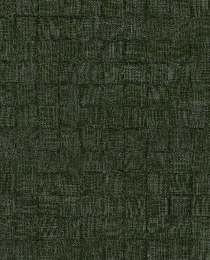 Zelená vliesová tapeta, imitácia látky, 333455, Emerald, Eijffinger